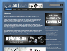 Tablet Screenshot of ljustalt.se